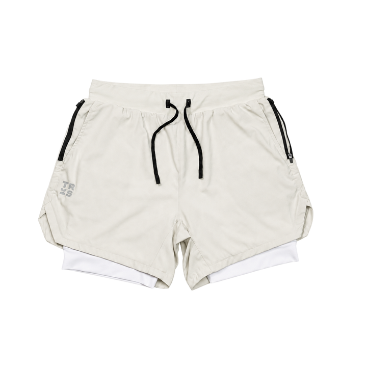 TROS Resilience PDP 2026-05 · Short Resilience - Stone Calza Blanca · 01 · 01 hero flat lay product