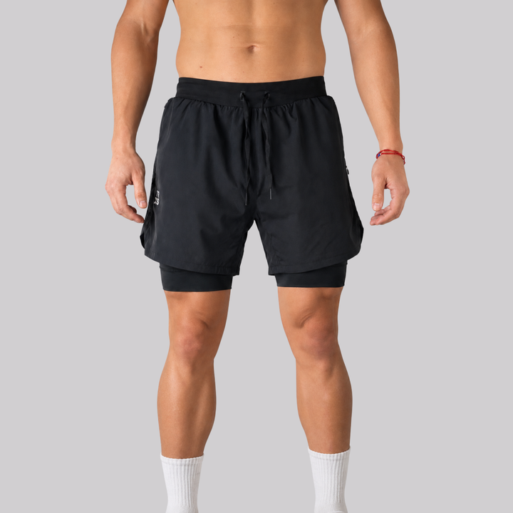 TROS Resilience PDP 2026-05 · Short Resilience - Negro Calza Negra · 02 · 02 hover model front