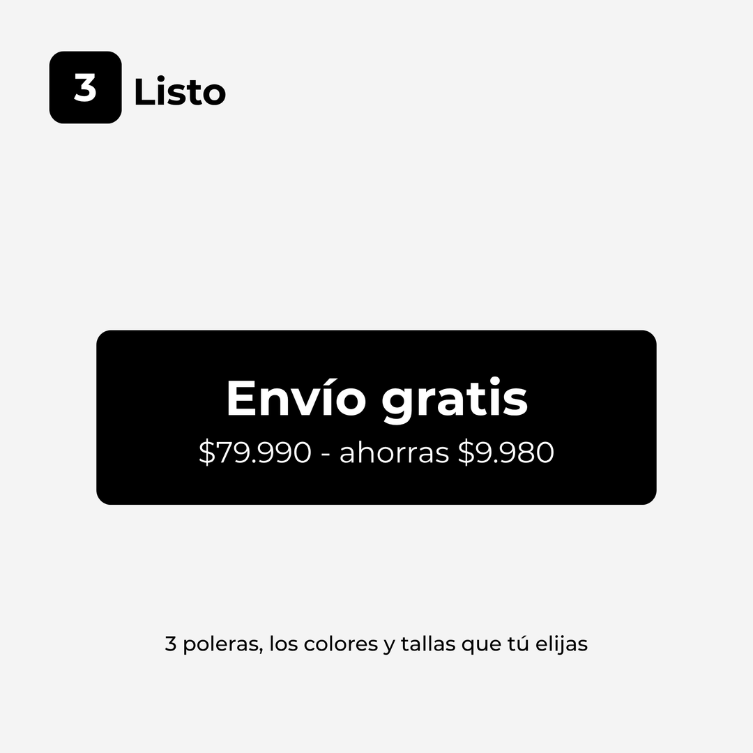 Cómo armar tu pack · Paso 3 listo, envío gratis