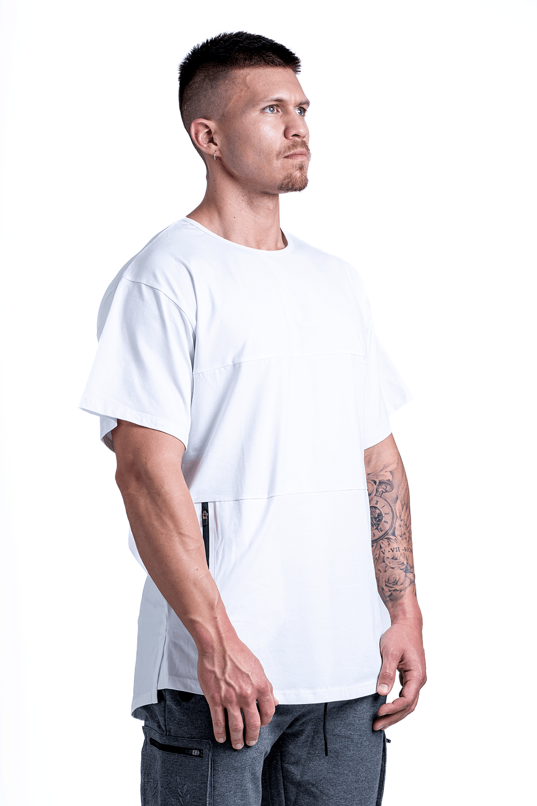 Poleras deportivas blancas shop